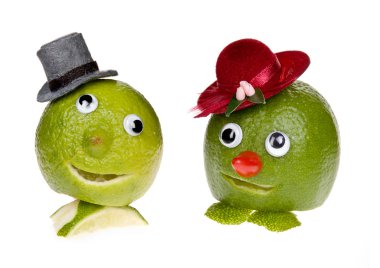 Fruit faces clipart