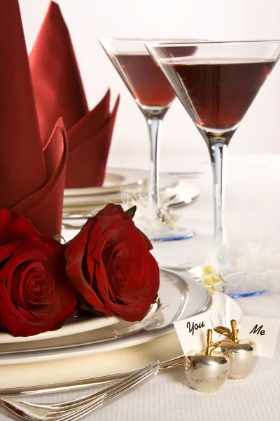 Svatební stůl růže — Stock fotografie