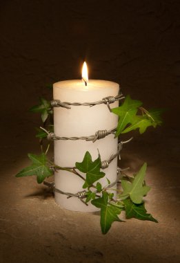 Candle for freedom clipart