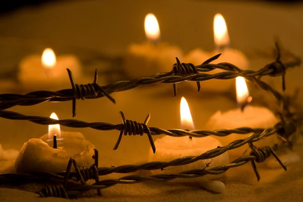 Svíčky za svobodu — Stock fotografie