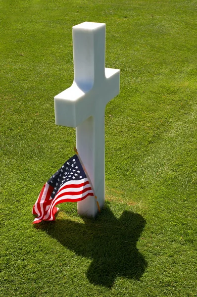 Stock image Single grave among thousands