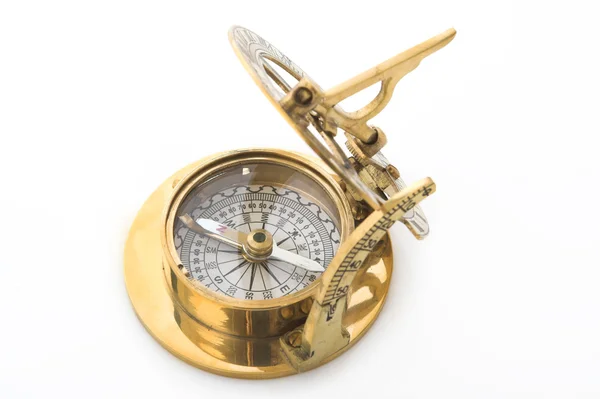 Золотой компас — стоковое фото