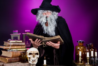 Halloween wizard clipart