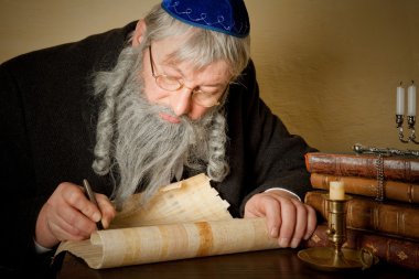Jewish parchment clipart