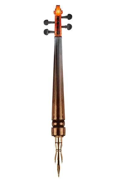 Fountain pen and violin — Stock Photo, Image