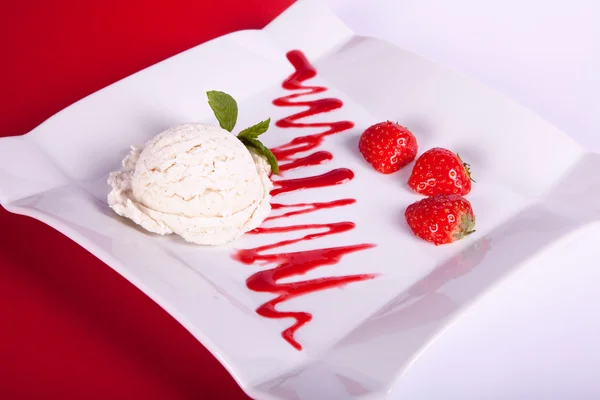 Aardbei dessert — Stockfoto