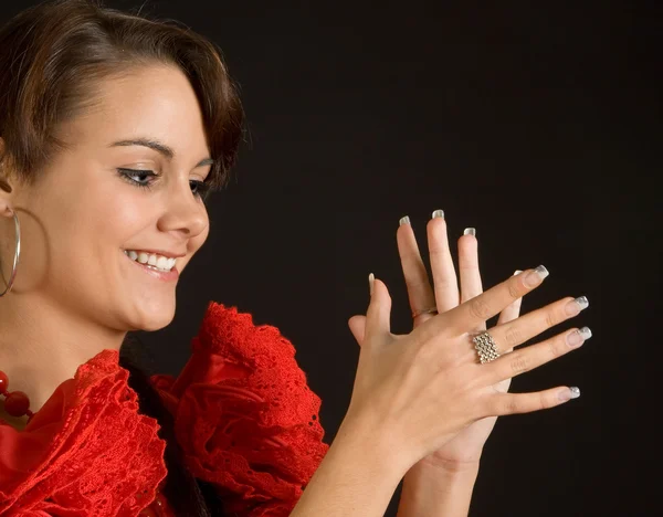 Aplaudiendo flamenco — Foto de Stock