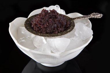 Caviar in a bowl clipart