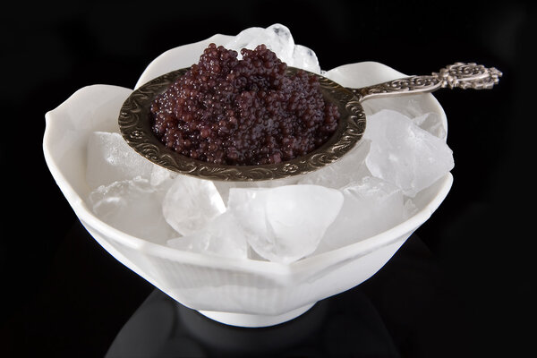 Caviar in a bowl