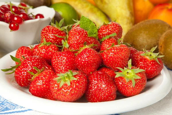 딸기 및 다른 과일 — 스톡 사진