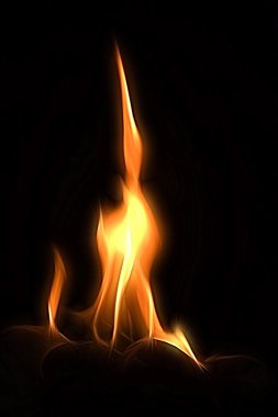 Burning flames clipart