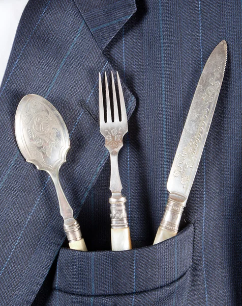 Dinner in a pocket — Stock Photo, Image
