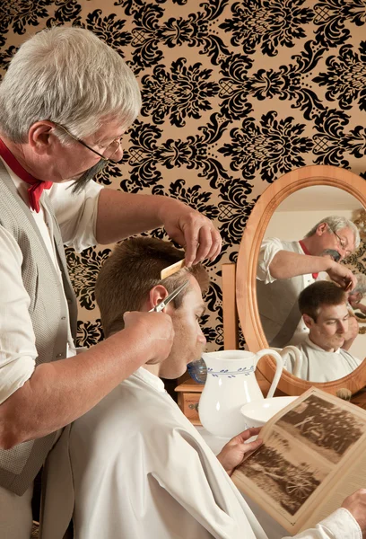 Victorian haircut — Stock Photo, Image