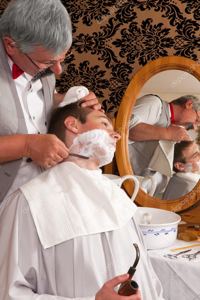 Old-fashioned shave
