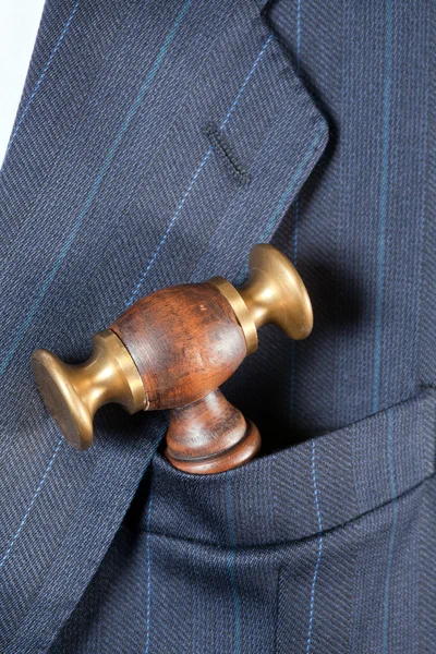 Martello del giudice in tasca — Foto Stock