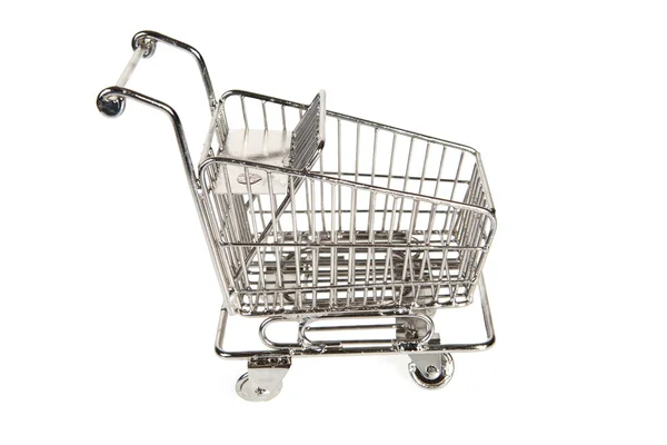 Prázdný nákupní vozík — Stock fotografie