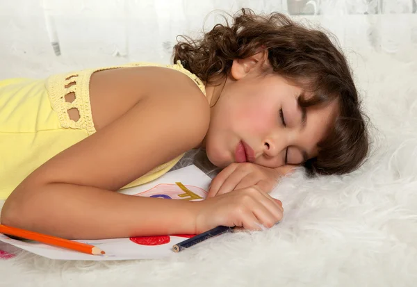 Menina adormecida — Fotografia de Stock