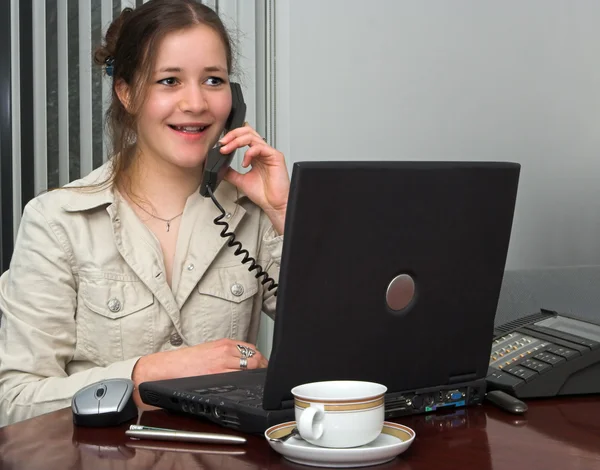 On the phone — Stock Photo, Image