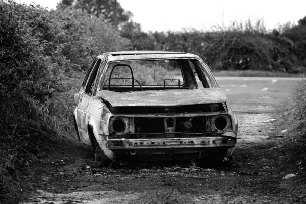 Burnt Out Car — Stock Photo, Image