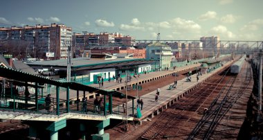 Train station of Odintsovo clipart