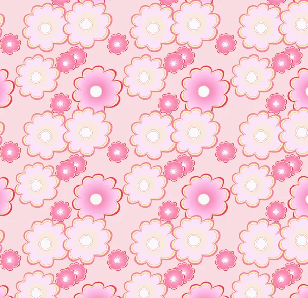 Цветочный узор в мягких розовых цветах — стоковый вектор