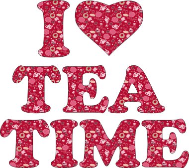 I love tea time clipart