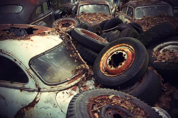 Vintage Auto Graveyard — Stock Photo, Image