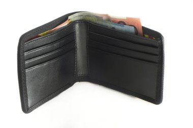 Men's wallet with australian notes clipart