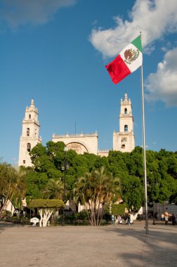 Main Square of Merida (Mexico) clipart