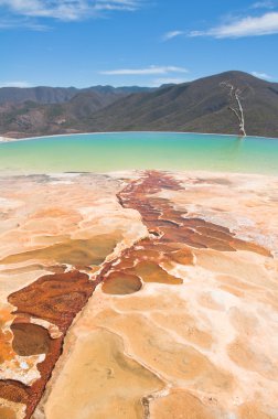 Hierve el Agua, thermal spring in Oaxaca (Mexico) clipart