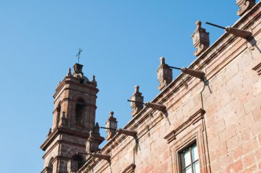 Facade of Clavijero palace, Morelia (Mexico) clipart