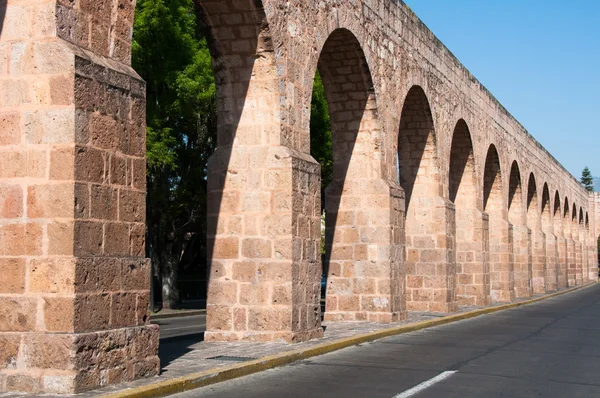 Aqueduto antigo de Morelia, Michoacan (México ) — Fotografia de Stock