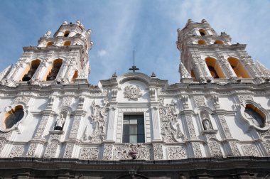 Jesuit church of La Compañia, Puebla (Mexico) clipart