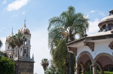 Main square of Tlaquepaque (Mexico) clipart