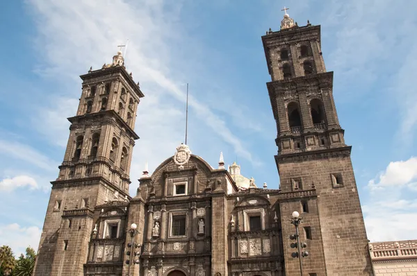 Katedra w Puebla, Meksyk — Zdjęcie stockowe