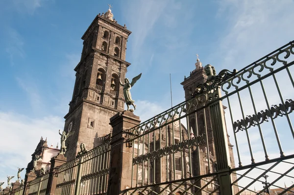 Puebla katedrála, Mexiko — Stock fotografie