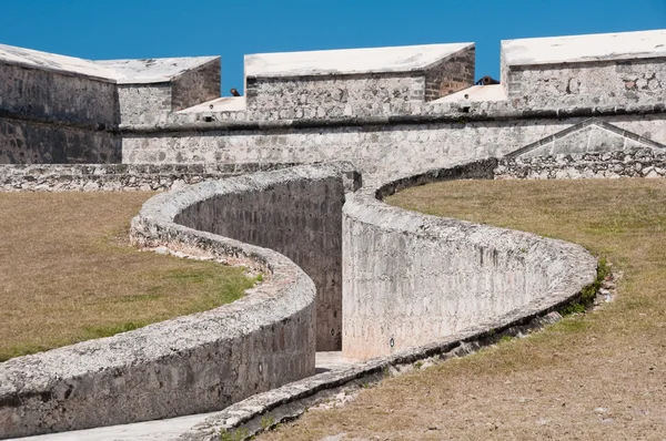 Portão principal de San Miguel Fort, Campeche (México ) — Fotografia de Stock