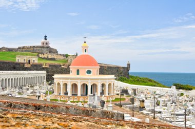 Santa Maria Magdalena cemetery, old San Juan, Puerto Rico clipart