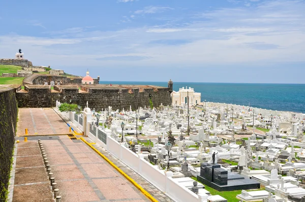 Santa maria magdalena begraafplaats, het oude san juan, puerto rico — Stockfoto