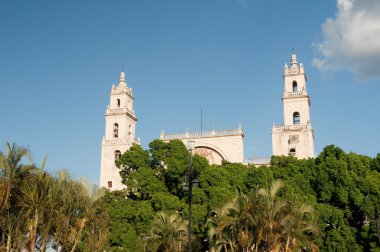 Main Square of Merida Mexico clipart