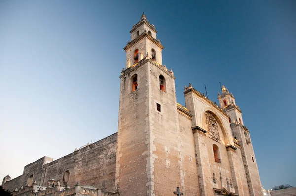 Merida kathedraal, yucatan mexico — Stockfoto