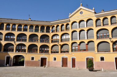 Ancient bullring in Tarazona (Spain) clipart