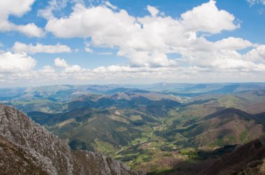 panoramik aizkorri aralığı, Bask Ülkesi (Ispanya görünümünden)