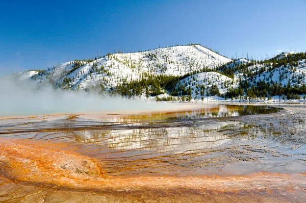 Grand Prismatic Spring, Parque Nacional de Yellowstone (Estados Unidos) ) —  Fotos de Stock