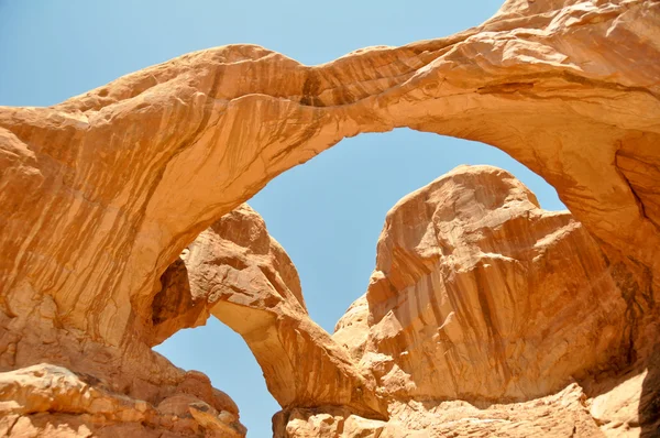 Double arche au parc national des Arches, Utah — Photo