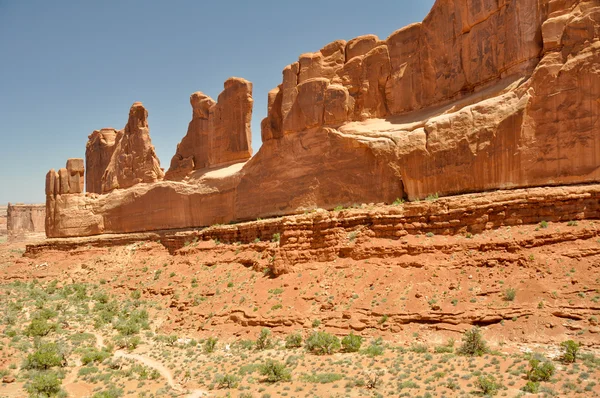 Park avenue, arches nationaal park, utah — Stockfoto