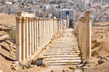 First cross street, Jerash (Jordan) clipart