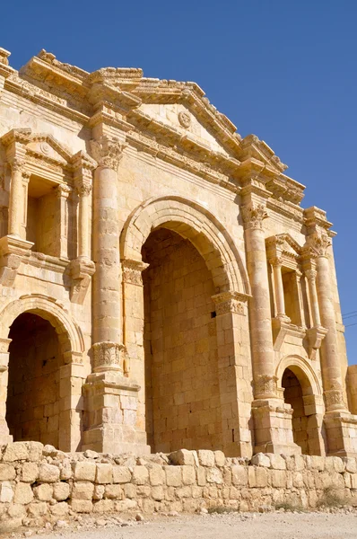 Arco de Adriano, Jerash (Jordânia ) — Fotografia de Stock