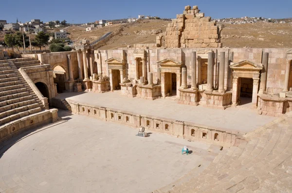 Södra teatern i Jerash ruinerna (Jordan) — Stockfoto