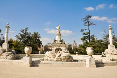 Hercules and Anteo fountain at Parterre garden, Aranjuez (Madrid) clipart